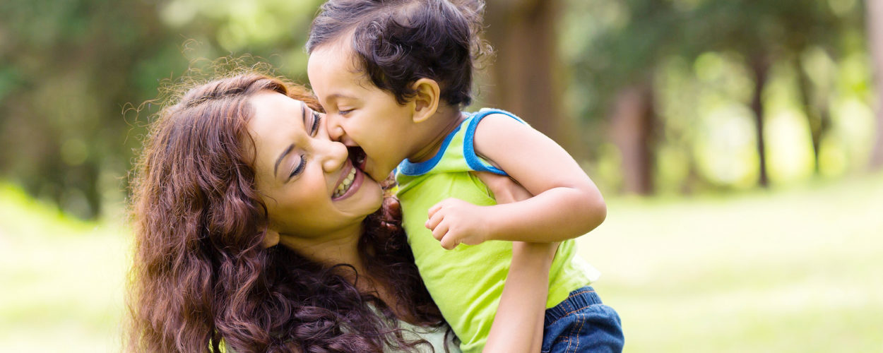 Baby Virk with mom