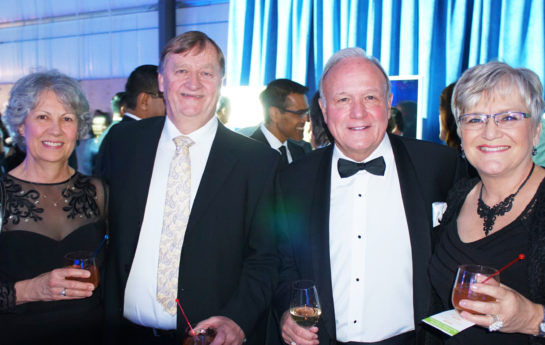 Ruth and Marten Van Huizen, Eric Beddis and Yolanda Bouwman