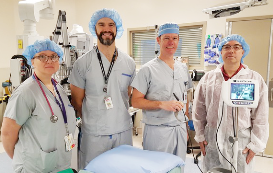 Vernon Jubilee Hospital medical team with GlideScope Core from TB Vets
