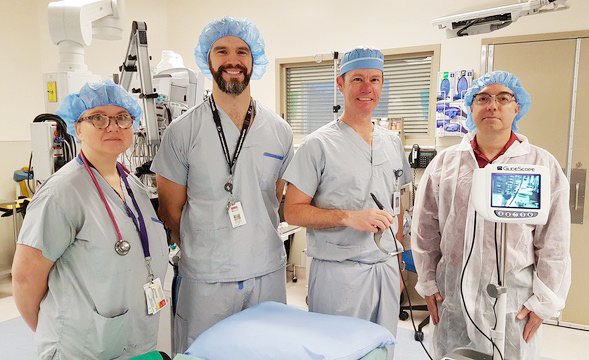 Vernon Jubilee Hospital medical team with GlideScope Core from TB Vets