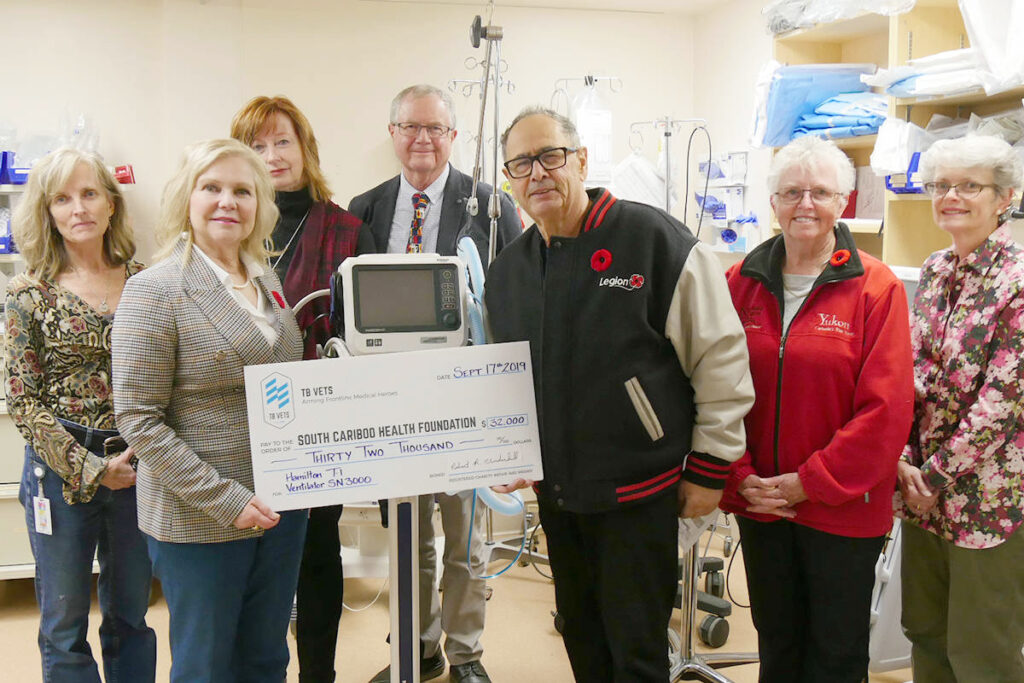 TB Vets donates respiratory equipment to 100 Mile Hospital