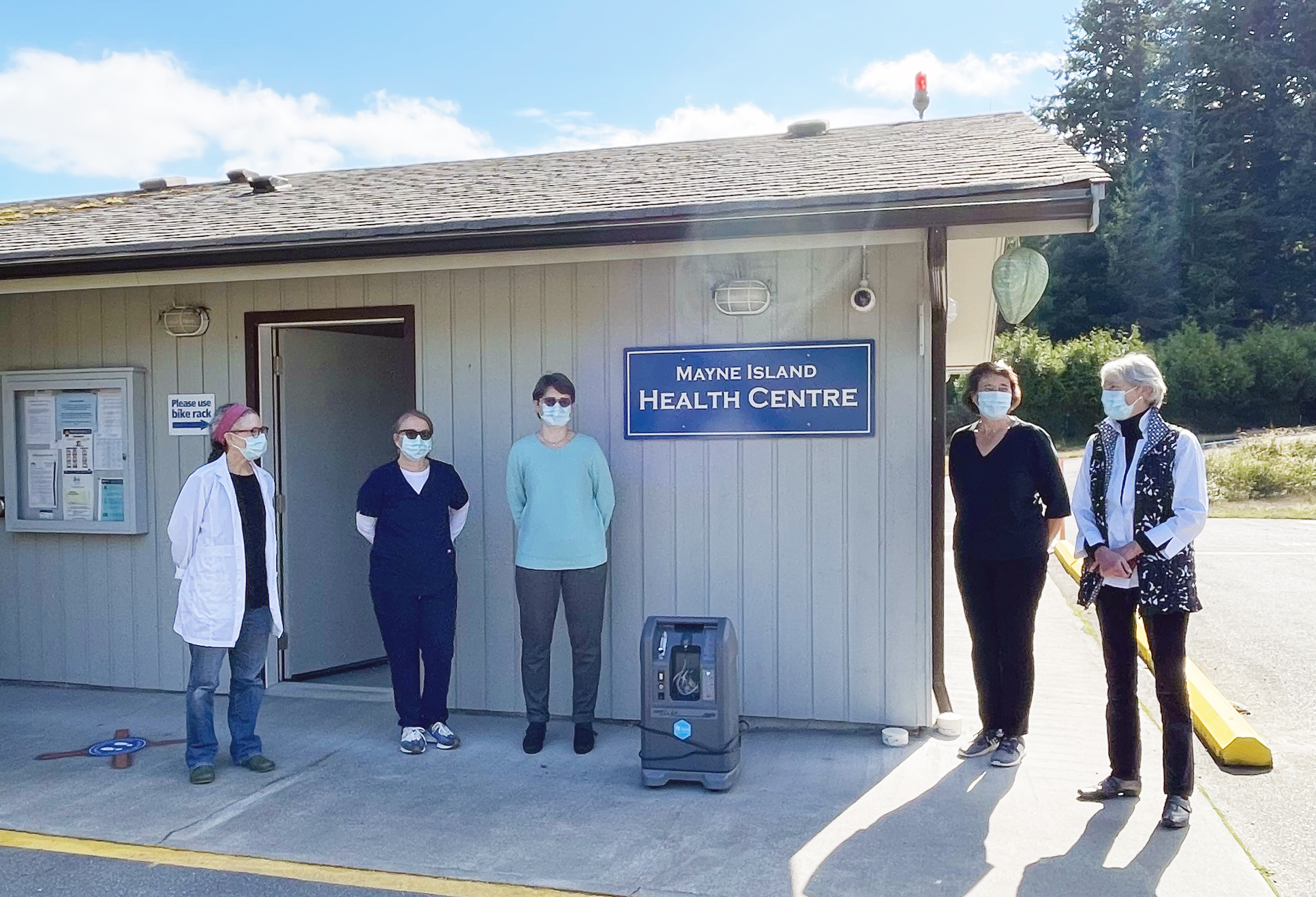 TB Vets Provides Oxygen Concentrators to Mayne Island