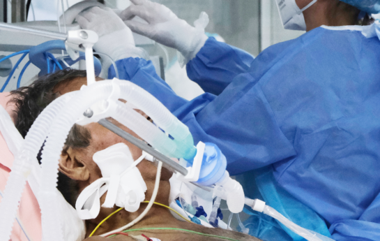Kulwant Samra - COVID patient with a TB Vets-funded ventilator